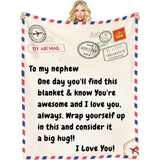 Here's a reminder that you're awesome and I love you- Customizable Love Reminder Blanket for Family and Friends - Unique Gifts for Mom Dad Son Daughter Sister