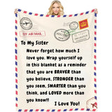 Love Reminder Blanket - Customizable Blanket for Daughter Son Granddaughter Grandson Mom Dad - Unique Gifts for family members grandma grandpa