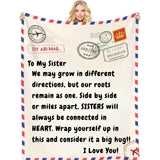 Customizable Love Reminder Blanket for Sister - Unique Gifts for Sisters