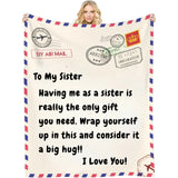 Funny Customizable Love Reminder Blanket for Family and Friends - Unique Gifts for Brother Sister Mom Dad Son Daughter