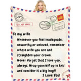 Love Reminder Blanket - Customizable Blanket for Family and Friends - Unique Gifts for Mom Dad Son Daughter Sister