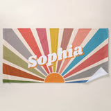 Personalized Towel with Any Text & Name for Beach, Swimming and Bath, Summer Vacation Gift, Beach Pool Party, Family Vacation, Cruise Gifts,Bachelorette Trip Towels