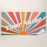 Personalized Towel with Any Text & Name for Beach, Swimming and Bath, Summer Vacation Gift, Beach Pool Party, Family Vacation, Cruise Gifts,Bachelorette Trip Towels