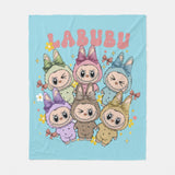 Kawaii Labu Inspired Blanket - Gift For Labu Fans Harajuku Style Animal Blanket