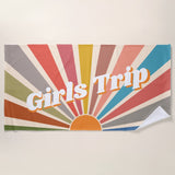 Personalized Towel with Any Text & Name for Beach, Swimming and Bath, Summer Vacation Gift, Beach Pool Party, Family Vacation, Cruise Gifts,Bachelorette Trip Towels