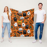 2025 New Halloween Throw Blanket, Cute Fall Blanket Gift for Spooky Season