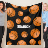 Super Soft Personalized Name Sport Balls Blankets