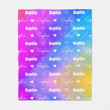 Personalized Blanket with Name for Kids and Adults- Custom Name Blanket - Unique Gifts for Birthday, Christmas, Baby Shower