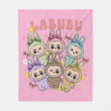 Kawaii Labu Inspired Blanket - Gift For Labu Fans Harajuku Style Animal Blanket