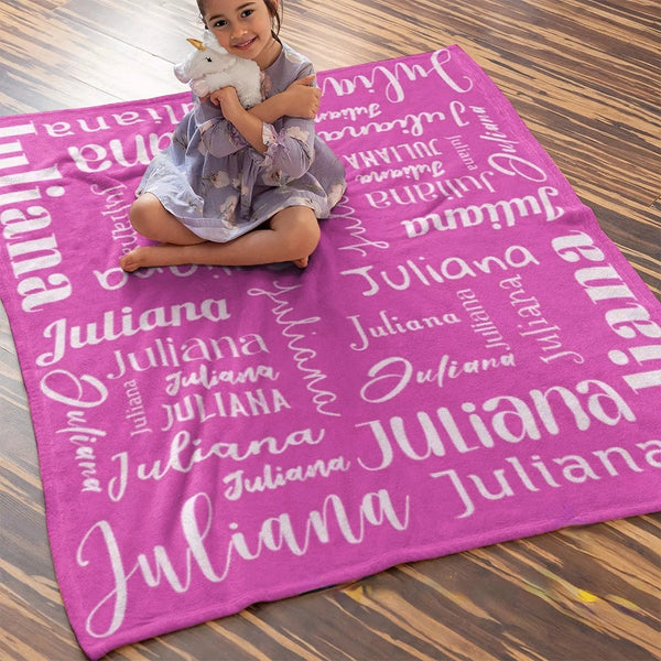 High Quality Super Soft Personalized Name Blanket for All Ages