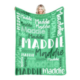High Quality Super Soft Personalized Name Blanket