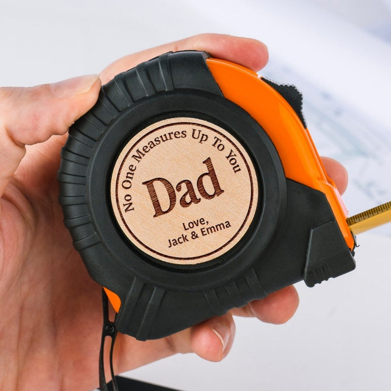 Personalized Tape Measure - Fathers Day Gifts, No One Measures Up, Dad Gifts From Daughter, Personalized Gifts For Dad, Husband, Grandpa Gift