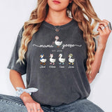 Mama Goose Shirt, Personalized Mama Shirt, Custom Kids Names Shirt, Mom Est Year Tee, Family Goose T-Shirt, Mother Gift