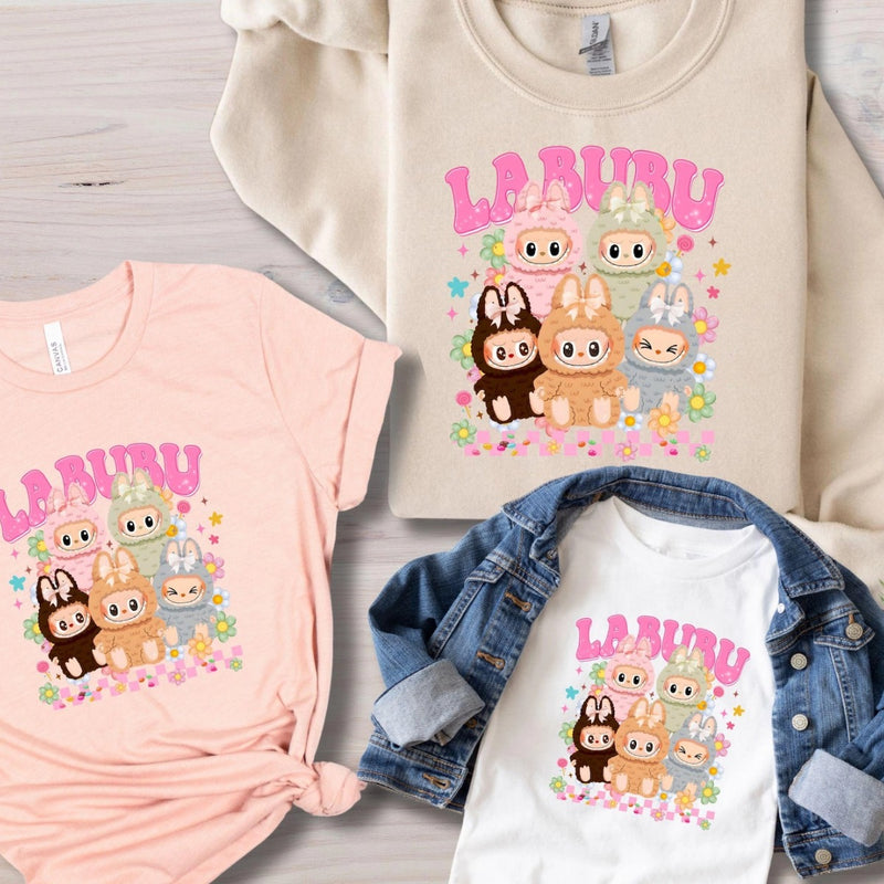 Kawaii Labu Inspired Sweatshirt - Gift For Labu Fans Harajuku Style Animal Sweatshirt Hoodies T-Shirts