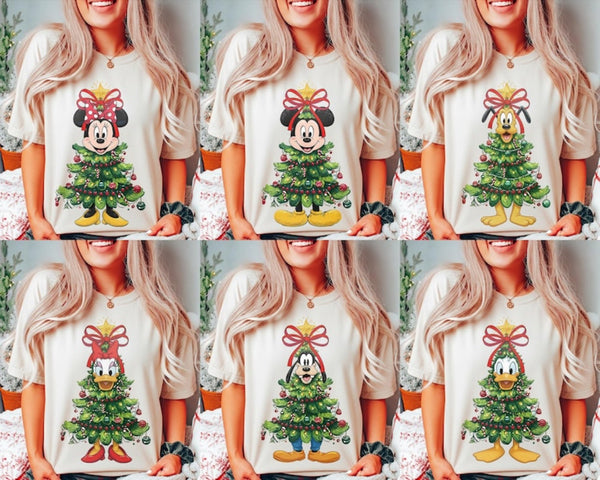 Vintage Christmas Tree Shirt Sweatshirts Hoodies - Cute Christmas Family Shirts