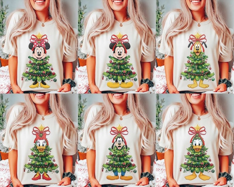 Vintage Christmas Tree Shirt Sweatshirts Hoodies - Cute Christmas Family Shirts