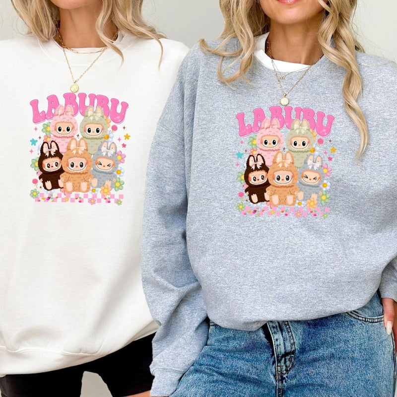 Kawaii Labu Inspired Sweatshirt - Gift For Labu Fans Harajuku Style Animal Sweatshirt Hoodies T-Shirts