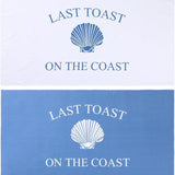Last Toast on The Coast Bachelorette Beach Towels  - Bride Tribe Bridesmaid Gift for Bachelorette Party Supplies for Wedding Honeymoon Engagement Party