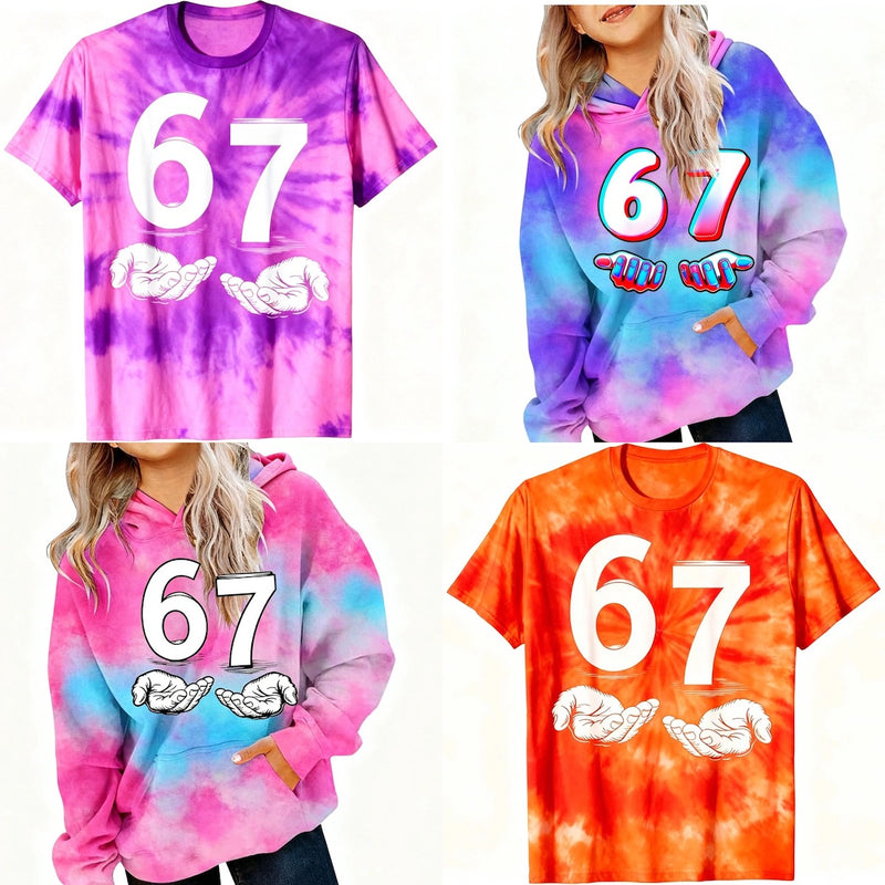 6 7 Six Seven Trendy Shirts Sweatshirts Hoodies for Kids and Adults