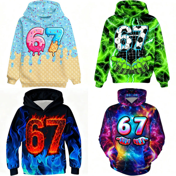 6 7 Six Seven Trendy Shirts Sweatshirts Hoodies for Kids and Adults