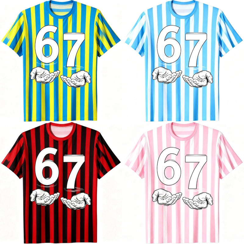 6 7 Six Seven Trendy Shirts Sweatshirts Hoodies for Kids and Adults