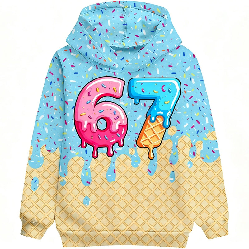 6 7 Six Seven Trendy Shirts Sweatshirts Hoodies for Kids and Adults