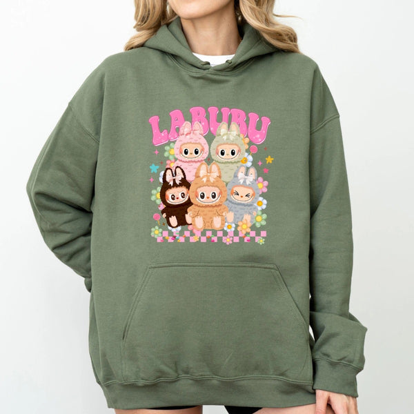 Kawaii Labu Inspired Sweatshirt - Gift For Labu Fans Harajuku Style Animal Sweatshirt Hoodies T-Shirts