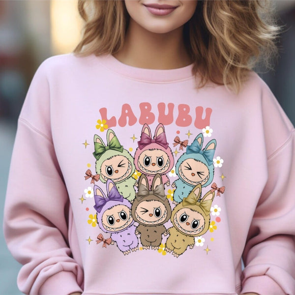 Kawaii Labu Inspired Shirt Gift For Labu Fans Harajuku Style Animal Tee