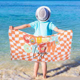 Personalized Cousin Crew Beach Towel with Name, Summer Beach Gift for Cousin, Custom Name Pool Towel, Matching Cousin Trip Gift, Family Vacation Gift