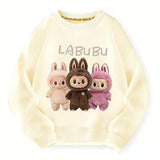 Kawaii Labu Inspired Sweatshirt - Gift For Labu Fans - Harajuku Style Animal Sweatshirt Hoodies T-Shirts