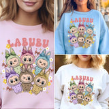 Kawaii Labubu Inspired Shirts - Gift For Labubu Fans - Harajuku Style Animal Shirts