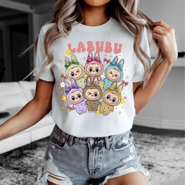 Kawaii Labu Inspired Shirt Gift For Labu Fans Harajuku Style Animal Tee