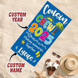 Personalized Cousin Crew Beach Towel with Name, Summer Beach Gift for Cousin, Custom Name Pool Towel, Matching Cousin Trip Gift, Family Vacation Gift