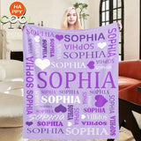 Personalized Name Blanket for Kids and Adults, Family, Friends