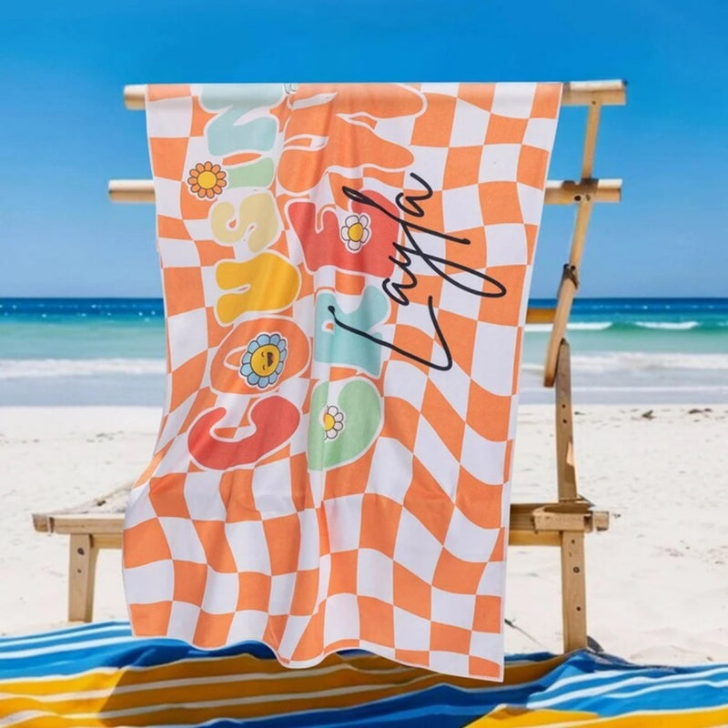 Personalized Cousin Crew Beach Towel with Name, Summer Beach Gift for Cousin, Custom Name Pool Towel, Matching Cousin Trip Gift, Family Vacation Gift