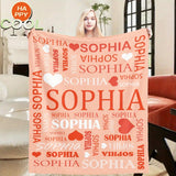 Personalized Name Blanket for Kids and Adults, Family, Friends