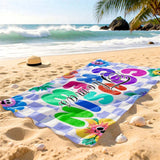 Personalized Cousin Crew Beach Towel, Summer Beach Gift for Cousin, Custom Name Pool Towel, Matching Cousin Trip Gift, Family Vacation Gift