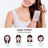 Personalized Birth Month Flower Hair Brush with Name, Customizable Hair Combs for Daughter, Daughter-in-law, Unqiue Gifts for First Mother's Day, Birthday, Mother's Day, Christmas