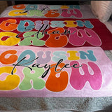 Personalized Cousin Crew Beach Towel with Name, Summer Beach Gift for Cousin, Custom Name Pool Towel, Matching Cousin Trip Gift, Family Vacation Gift