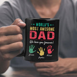 Personalized Mug with Kids Names for Dad, Husband - Unique Fathers Day Gifts, Birthday, Anniversary
