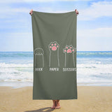 Cute beach towel for kids and adults