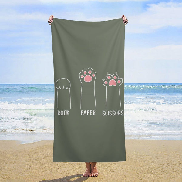 Cute beach towel for kids and adults