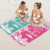 Personalized Name Retirement Beach Towel - Custom Retirement Towel, Retirement Gifts with Name, Funny Retiree Gift