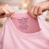 Custom Inside Neck T-Shirt with Name & Text - Personalized Birthday Gifts For Bestie - Never Forget That I Love You