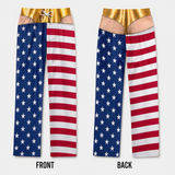 Funny Patriotic Pajama Pants Hairy Butt Cheek Gag Elastic Loungewear- Personalized Birthday Gifts For Husband, Wife, Son, Daughter, Grandson, Brother, Grandpa, Dad, Yourself