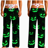 Halloween Pajama Pants Funny 3D Hairy Cheeky Costume Vintage Leg Thong Big Booty Pjs