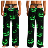 Halloween Pajama Pants Funny 3D Hairy Cheeky Costume Vintage Leg Thong Big Booty Pjs
