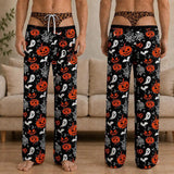 Halloween Pajama Pants Funny 3D Hairy Cheeky Costume Vintage Leg Thong Big Booty Pjs