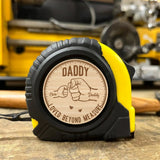 Personalized Dad And Kids Bump, Loved Beyond Measure Tape Measure, Fathers Day Gift , Gift for Dad, Grandpa, Gift for Him Tape Measure Ruler
