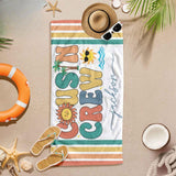 Personalized Cousin Crew Beach Towel with Name, Summer Beach Gift for Cousin, Custom Name Pool Towel, Matching Cousin Trip Gift, Family Vacation Gift